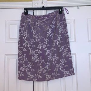 Lavender leaf ladies long skirt